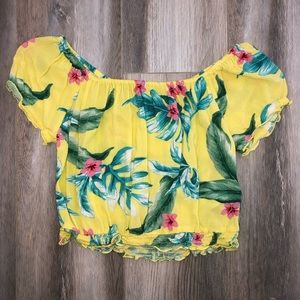 Hollister Off the Shoulder Crop Top